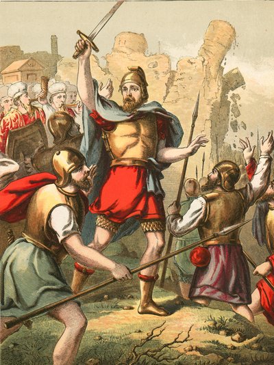 Gli israeliti circondano le mura di Gerico da English School