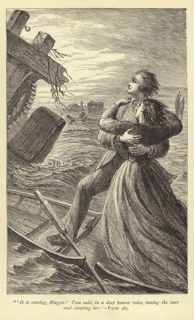 Sta arrivando, Maggie! disse Tom con una voce profonda e rauca, lasciando andare i remi e abbracciandola da English School