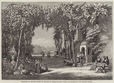 Italia, La Saltarella (incisione) da English School