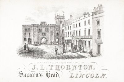 J L Thornton, Saracens Head e Stone, Lincoln da English School