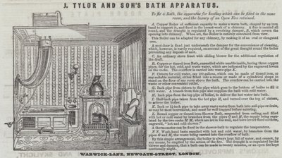 Apparato da bagno di J Tylor e Figlio da English School
