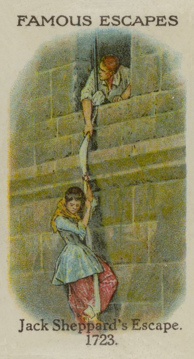 La fuga di Jack Sheppard, 1723 da English School