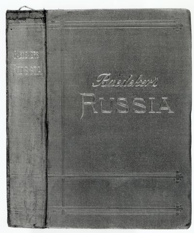 Copertina di una guida Baedeker alla Russia, pubblicata nel 1914 da English School