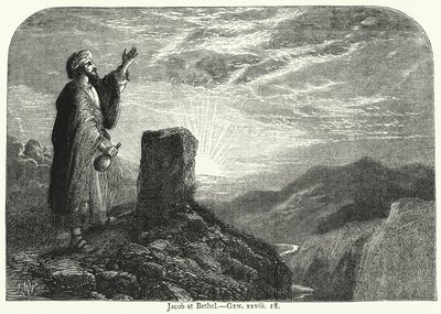 Giacobbe a Bethel, Gen xxviii 18 da English School