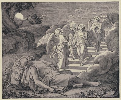 Il sogno di Giacobbe (incisione) da English School