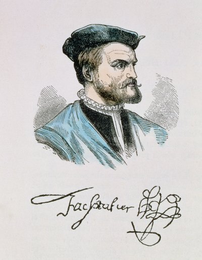 Jacques Cartier (1491-1557) illustrazione dal Volume IV di 