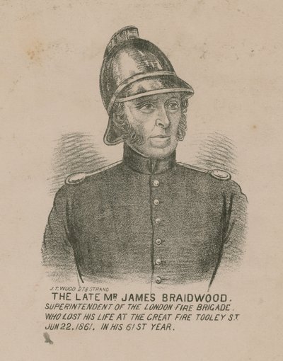 James Braidwood, Sovrintendente della Brigata dei Vigili del Fuoco di Londra da English School
