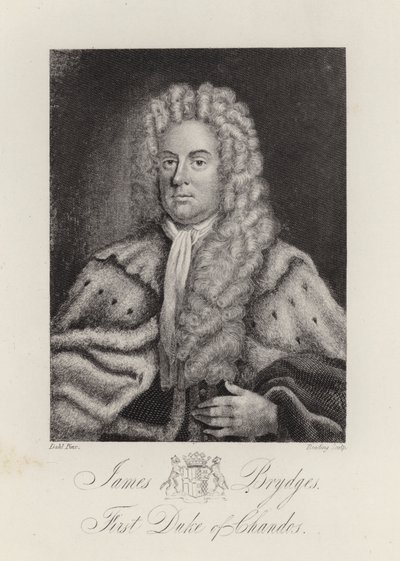 James Brydges, Duca di Chandos (incisione) da English School