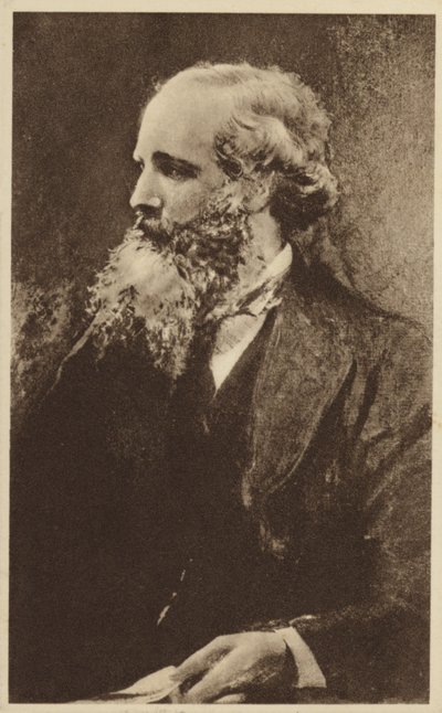 James Clerk Maxwell (1831-1879), fisico teorico scozzese (litografia) da English School