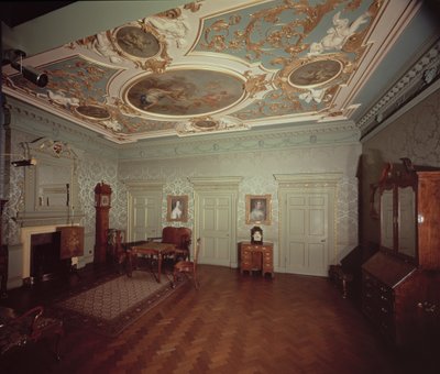 Salotto di James Gibbs da Henrietta Place, c.1728 da English School