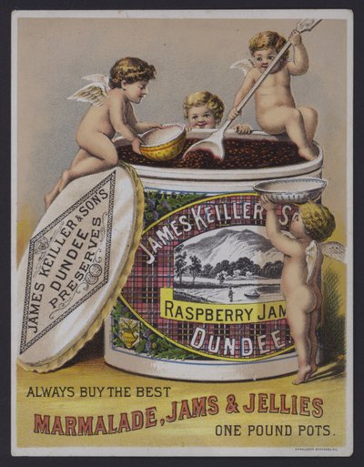 James Keller & Sons marmellata di Dundee, pubblicità da English School