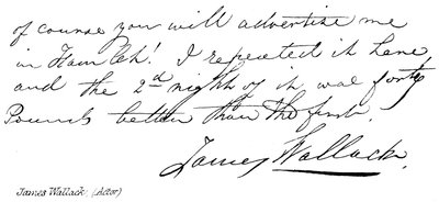 James Wallack da English School
