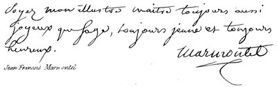 Jean Francois Marmontel da English School