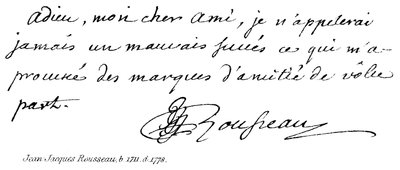 Jean Jacques Rousseau (nato 1711, morto 1778) da English School
