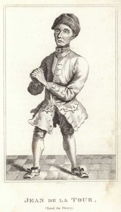 Jean de la Tour, processato per pirateria da English School