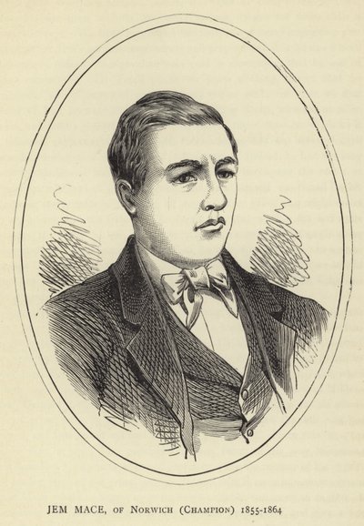 Jem Mace, di Norwich, campione, 1855-1864 da English School