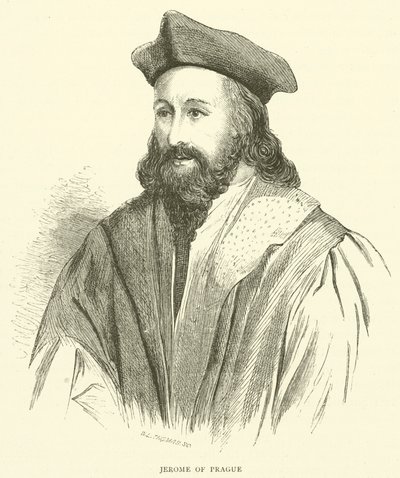 Girolamo di Praga (incisione) da English School