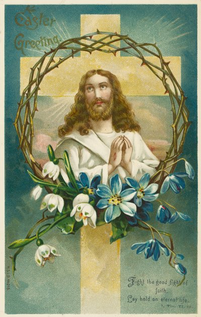 Gesù Cristo, Croce e Corona di Spine da English School