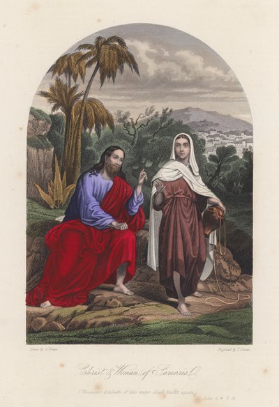 Gesù Cristo e la Donna di Samaria da English School