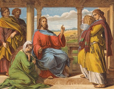 Gesù Cristo nella casa di Marta e Maria da English School