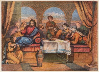Gesù Cristo con i suoi discepoli e Maria Maddalena da English School