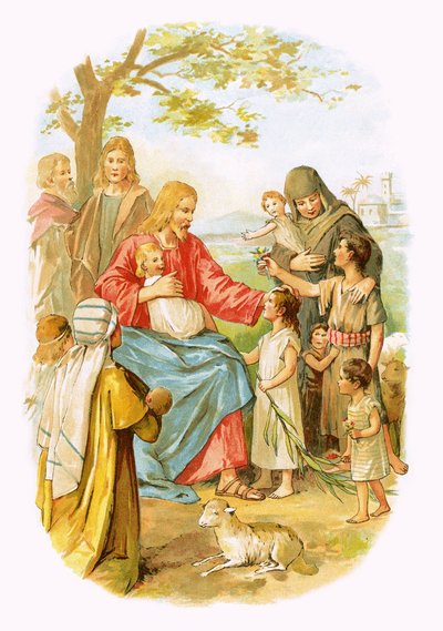 Gesù benedice i bambini da English School