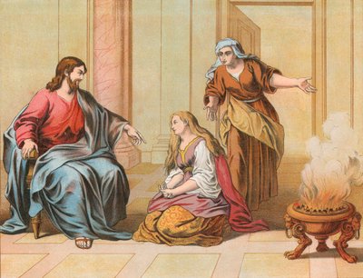 Gesù nella casa di Marta e Maria da English School