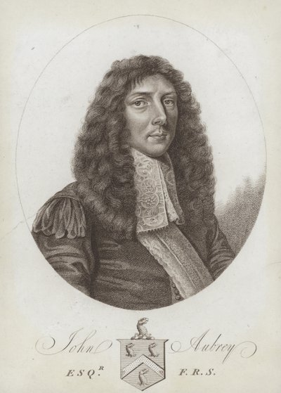 John Aubrey, antiquario, filosofo naturale e autore inglese da English School