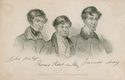 John Bishop, Thomas Head (alias Williams), James May da English School