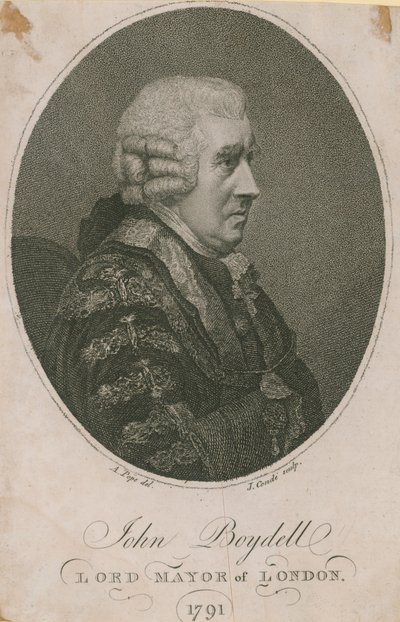 John Boydell, sindaco di Londra 1785 da English School