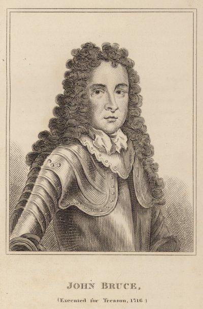 John Bruce, giustiziato per tradimento, 1716 da English School