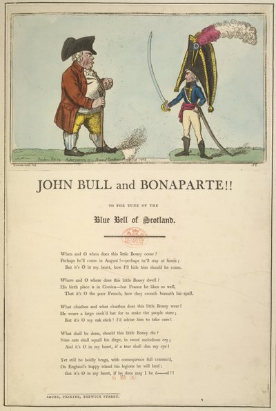 John Bull e Bonaparte da English School