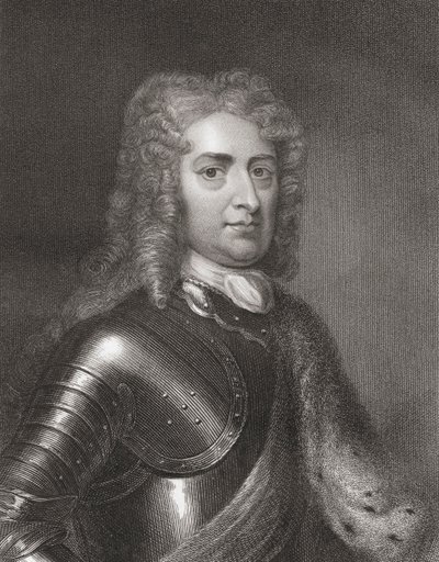 John Churchill (1650-1722) 1º Duca di Marlborough da Galleria di Ritratti, pubblicato nel 1833 da English School