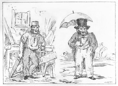 John Dobbs in Inghilterra e India dal Delhi Sketchbook da English School