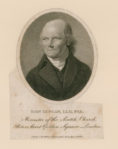 John Duncan, Ministro della Chiesa Scozzese, Peter Street, Golden Square, Londra da English School