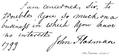 John Flaxman, (Scultore) da English School