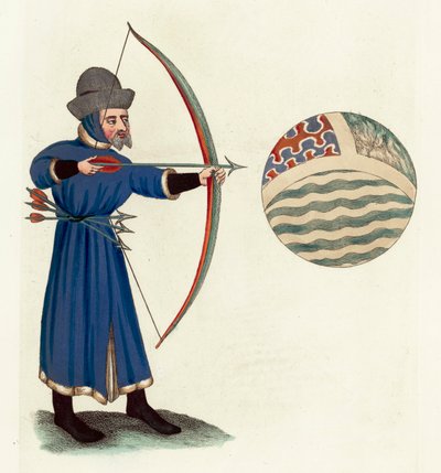 John Gower (incisione colorata) da English School