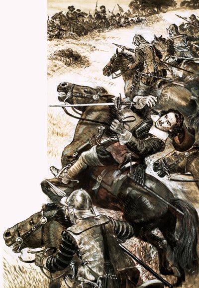 John Hampden fu ferito mortalmente durante la Guerra Civile Inglese da English School
