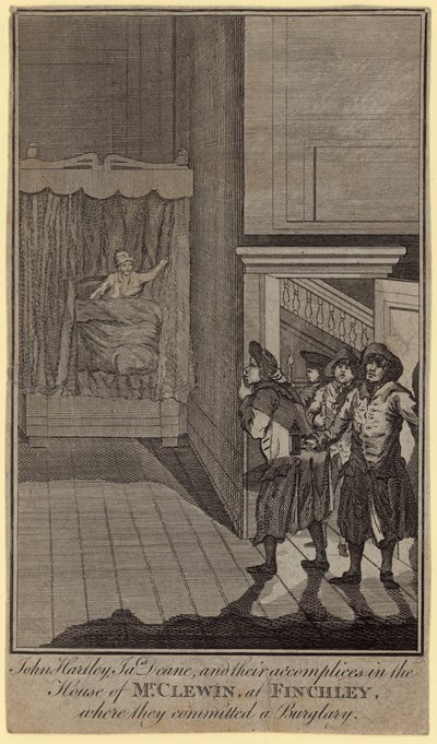 John Hartley, James Deane e i loro complici nella casa di Mr Clewin da English School