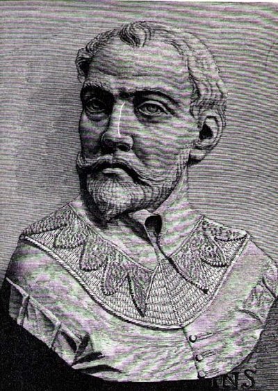John Hawkins (1532-95) illustrazione dal Volume III di Narrative and Critical History of America, 1886 da English School
