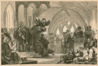 John Knox che predica a St. Andrews da English School