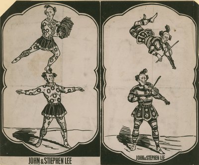 John Lee e Stephen Lee, acrobati e musicisti del circo da English School