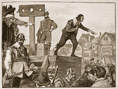 John Lilburne alla gogna, illustrazione da Cassells Illustrated History of England da English School