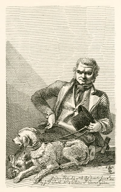 John MacNally, della contea di Tyrone, con i suoi due cani Boxer e Rover da English School