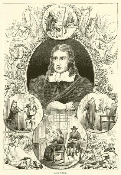 John Milton (incisione) da English School