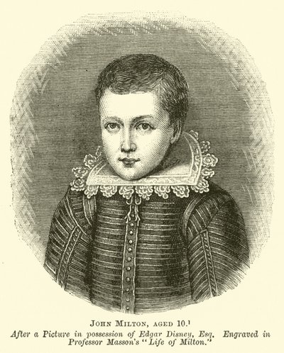 John Milton, età 10 da English School