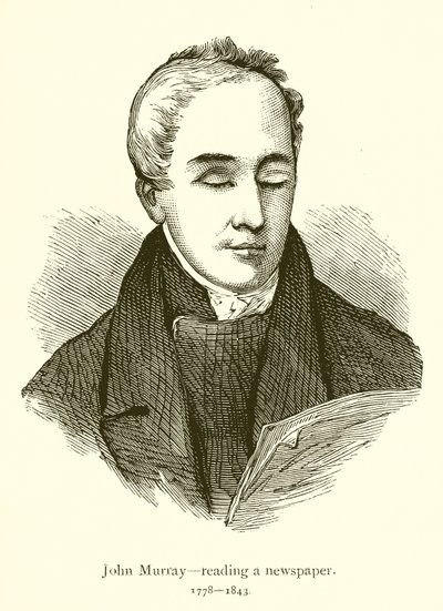 John Murray, che legge un giornale da English School
