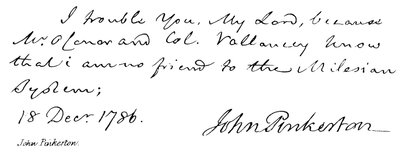 John Pinkerton da English School