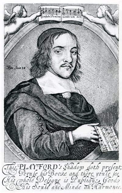 John Playford (1623-c.1686) (incisione) da English School