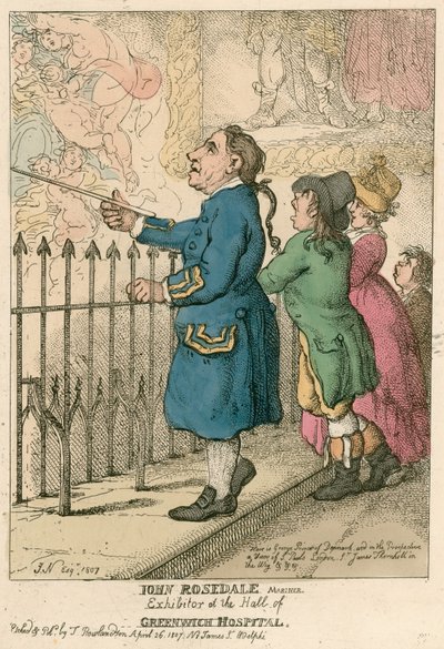 John Rosedale, marinaio, espositore alla sala dell